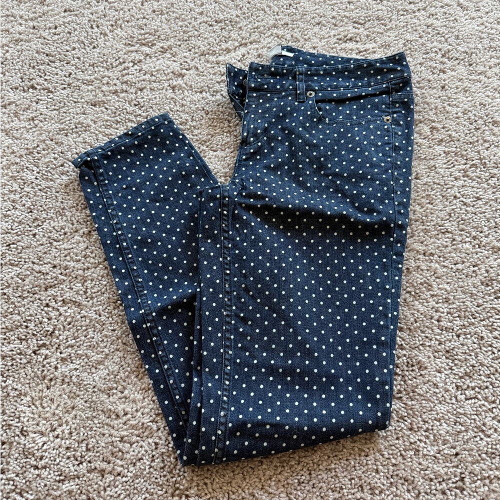 Bar III Polka Dot Jeans, size 4